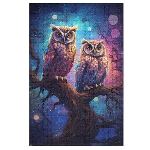 Holzpuzzles 1000 Teile Eule -Puzzle Für Jungen Und Mädchen, Schwierigkeitsgrad, Lernspiele, Familienspielzeug 78×53cm Holzpuzzles 1000 Teile Eule -Puzzle Für Jungen Und Mädchen, Schwierigkeitsgrad, Lernspiele, Familienspielzeug 78×53cm von HHXXXHH