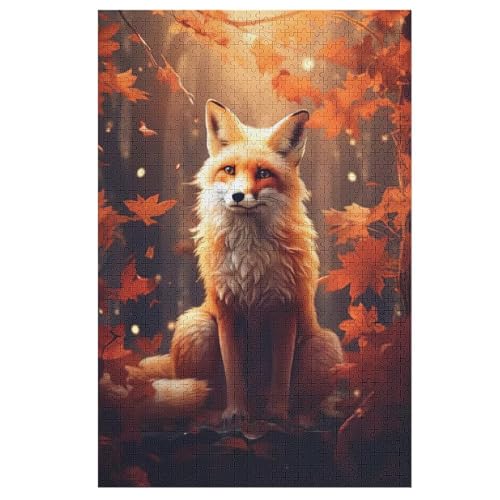 Holzpuzzles 1000 Teile Fuchs -Puzzle Für Jungen Und Mädchen, Schwierigkeitsgrad, Lernspiele, Familienspielzeug 78×53cm Holzpuzzles 1000 Teile Fuchs -Puzzle Für Jungen Und Mädchen, Schwierigkeitsgrad, Lernspiele, Familienspielzeug 78×53cm von HHXXXHH
