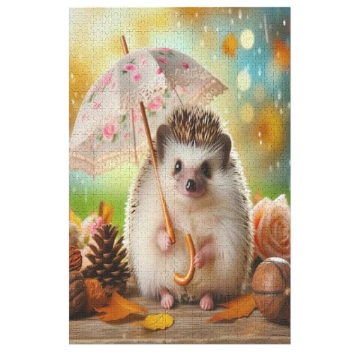 Holzpuzzles 1000 Teile Igel -Puzzle Für Jungen Und Mädchen, Schwierigkeitsgrad, Lernspiele, Familienspielzeug 78×53cm Holzpuzzles 1000 Teile Igel -Puzzle Für Jungen Und Mädchen, Schwierigkeitsgrad, Lernspiele, Familienspielzeug 78×53cm von HHXXXHH