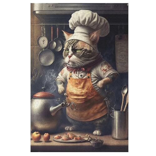 Holzpuzzles 1000 Teile Katze -Puzzle Für Jungen Und Mädchen, Schwierigkeitsgrad, Lernspiele, Familienspielzeug 78×53cm Holzpuzzles 1000 Teile Katze -Puzzle Für Jungen Und Mädchen, Schwierigkeitsgrad, Lernspiele, Familienspielzeug 78×53cm von HHXXXHH