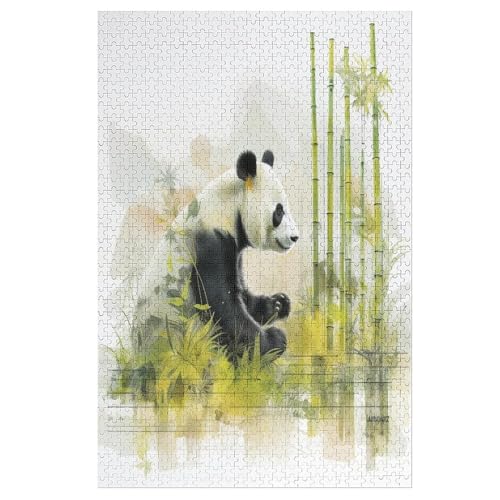Holzpuzzles 1000 Teile Panda -Puzzle Für Jungen Und Mädchen, Schwierigkeitsgrad, Lernspiele, Familienspielzeug 78×53cm Holzpuzzles 1000 Teile Panda -Puzzle Für Jungen Und Mädchen, Schwierigkeitsgrad, Lernspiele, Familienspielzeug 78×53cm von HHXXXHH