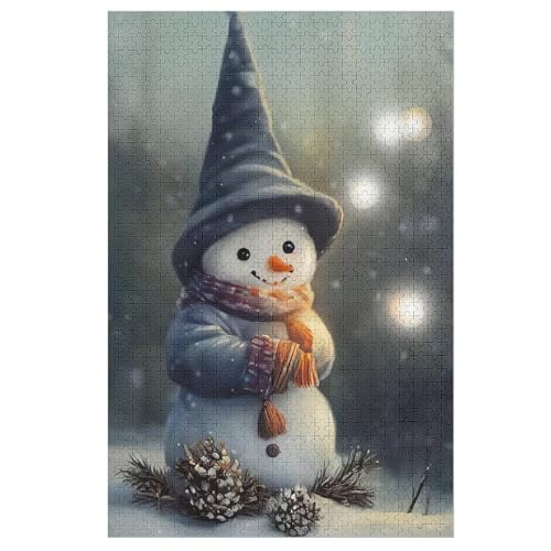 Holzpuzzles 1000 Teile Schneemann -Puzzle Für Jungen Und Mädchen, Schwierigkeitsgrad, Lernspiele, Familienspielzeug 78×53cm Holzpuzzles 1000 Teile Schneemann -Puzzle Für Jungen Und Mädchen, Schwierigkeitsgrad, Lernspiele, Familienspielzeug 78×53cm von HHXXXHH