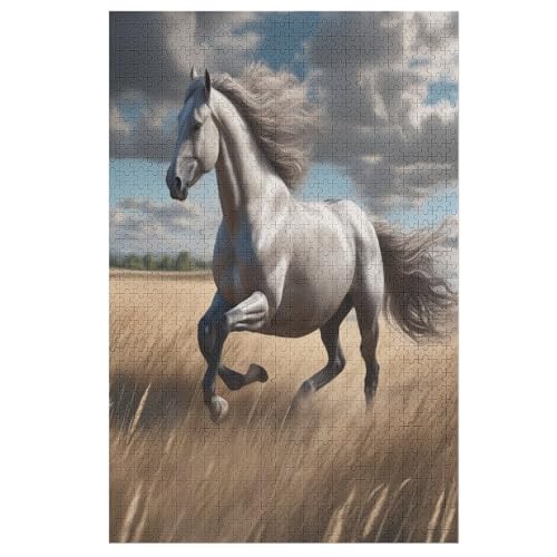 Horse Holzpuzzle 1000 Teile, Knobelspiele Für Erwachsene, Teenager, Puzzles Unmögliche - Kinder Puzzle Zimmer Deko 78×53cm Horse Holzpuzzle 1000 Teile, Knobelspiele Für Erwachsene, Teenager, Puzzles Unmögliche - Kinder Puzzle Zimmer Deko 78×53cm von HHXXXHH