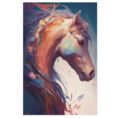 Horse-Puzzlespiel Aus Holz, 1000 Puzzleteile, Puzzle Für Teenager Und Erwachsene, Kreatives Spielzeug, Puzzles, 78×53cm Horse-Puzzlespiel Aus Holz, 1000 Puzzleteile, Puzzle Für Teenager Und Erwachsene, Kreatives Spielzeug, Puzzles, 78×53cm von HHXXXHH