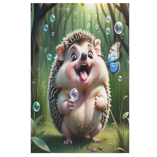Igel Holzpuzzle 1000 Teile Klassische Puzzles Erwachsene Kinder Puzzle DIY Kit Holzspielzeug Einzigartiges Geschenk 78×53cm Igel Holzpuzzle 1000 Teile Klassische Puzzles Erwachsene Kinder Puzzle DIY Kit Holzspielzeug Einzigartiges Geschenk 78×53cm von HHXXXHH