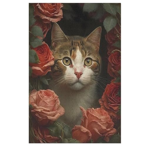 Katze Holzpuzzle 1000 Teile Klassische Puzzles Erwachsene Kinder Puzzle DIY Kit Holzspielzeug Einzigartiges Geschenk 78×53cm Katze Holzpuzzle 1000 Teile Klassische Puzzles Erwachsene Kinder Puzzle DIY Kit Holzspielzeug Einzigartiges Geschenk 78×53cm von HHXXXHH