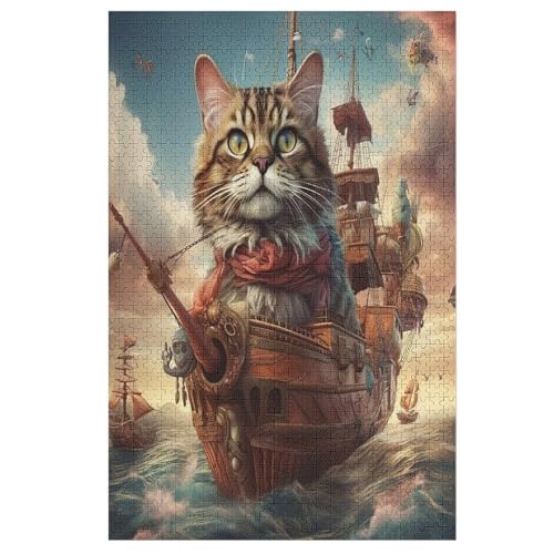 Katze Holzpuzzle 1000 Teile Klassische Puzzles Erwachsene Kinder Puzzle DIY Kit Holzspielzeug Einzigartiges Geschenk 78×53cm Katze Holzpuzzle 1000 Teile Klassische Puzzles Erwachsene Kinder Puzzle DIY Kit Holzspielzeug Einzigartiges Geschenk 78×53cm von HHXXXHH