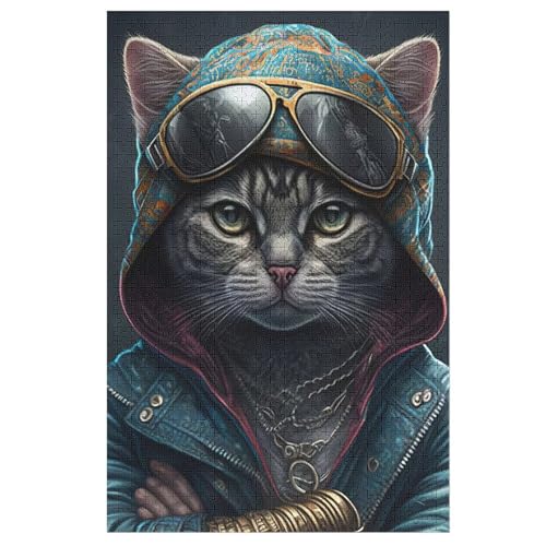 Katze Puzzle 1000 Teile, Holzpuzzle Für Erwachsene Kinder, Impossible Puzzles, Geschicklichkeitsspiel Für Die Ganze Familie 78×53cm Katze Puzzle 1000 Teile, Holzpuzzle Für Erwachsene Kinder, Impossible Puzzles, Geschicklichkeitsspiel Für Die Ganze Familie 78×53cm von HHXXXHH