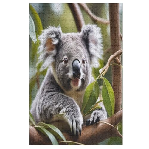 Koala Puzzle 1000 Teile, Holzpuzzle Herausforderndes Geschicklichkeitsspiel Für Die Ganze Familie, Kinder Erwachsenenpuzzle Ab 12 Jahren 78×53cm Koala Puzzle 1000 Teile, Holzpuzzle Herausforderndes Geschicklichkeitsspiel Für Die Ganze Familie, Kinder Erwachsenenpuzzle Ab 12 Jahren 78×53cm von HHXXXHH