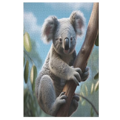 Koala Puzzle 1000 Teile, Holzpuzzle Herausforderndes Geschicklichkeitsspiel Für Die Ganze Familie, Kinder Erwachsenenpuzzle Ab 12 Jahren 78×53cm Koala Puzzle 1000 Teile, Holzpuzzle Herausforderndes Geschicklichkeitsspiel Für Die Ganze Familie, Kinder Erwachsenenpuzzle Ab 12 Jahren 78×53cm von HHXXXHH