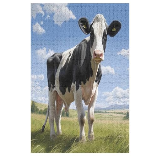 Kuh-Puzzlespiel Aus Holz, 1000 Puzzleteile, Puzzle Für Teenager Und Erwachsene, Kreatives Spielzeug, Puzzles, 78×53cm Kuh-Puzzlespiel Aus Holz, 1000 Puzzleteile, Puzzle Für Teenager Und Erwachsene, Kreatives Spielzeug, Puzzles, 78×53cm von HHXXXHH