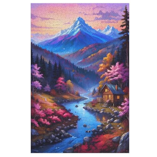 Landschaft 1000 Teile Puzzles Für Erwachsene, Impossible Puzzle, Geschicklichkeitsspiel Für Die Ganze Familie, Kinder Holzpuzzle 78×53cm Landschaft 1000 Teile Puzzles Für Erwachsene, Impossible Puzzle, Geschicklichkeitsspiel Für Die Ganze Familie, Kinder Holzpuzzle 78×53cm von HHXXXHH
