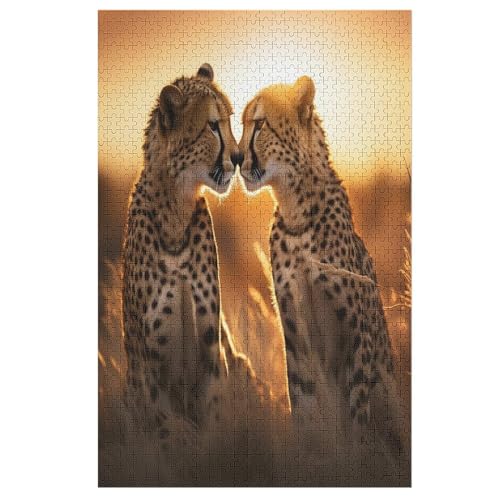 Leopard Holzpuzzle 1000 Teile Klassische Puzzles Erwachsene Kinder Puzzle DIY Kit Holzspielzeug Einzigartiges Geschenk 78×53cm Leopard Holzpuzzle 1000 Teile Klassische Puzzles Erwachsene Kinder Puzzle DIY Kit Holzspielzeug Einzigartiges Geschenk 78×53cm von HHXXXHH