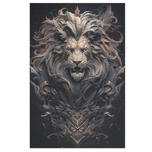 Löwe Holzpuzzle 1000 Teile Klassische Puzzles Erwachsene Kinder Puzzle DIY Kit Holzspielzeug Einzigartiges Geschenk 78×53cm Löwe Holzpuzzle 1000 Teile Klassische Puzzles Erwachsene Kinder Puzzle DIY Kit Holzspielzeug Einzigartiges Geschenk 78×53cm von HHXXXHH