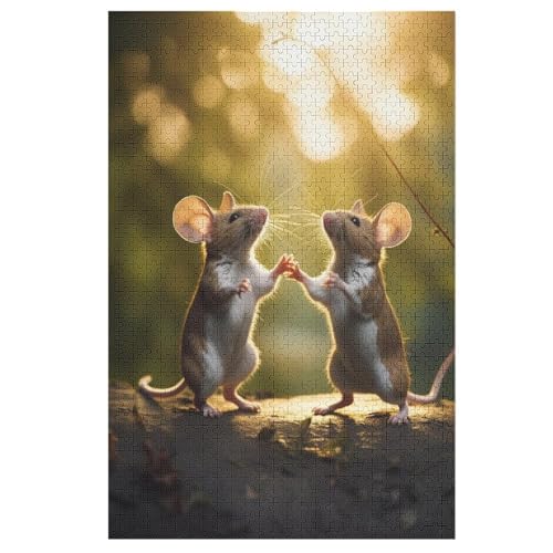 Maus Puzzle 1000 Teile, Holzpuzzle Herausforderndes Geschicklichkeitsspiel Für Die Ganze Familie, Kinder Erwachsenenpuzzle Ab 12 Jahren 78×53cm Maus Puzzle 1000 Teile, Holzpuzzle Herausforderndes Geschicklichkeitsspiel Für Die Ganze Familie, Kinder Erwachsenenpuzzle Ab 12 Jahren 78×53cm von HHXXXHH