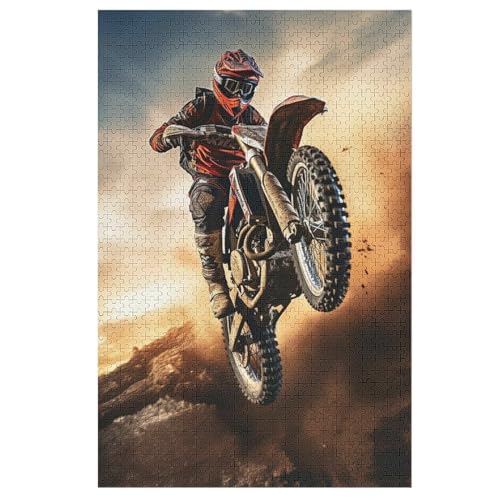 Motocross 1000 Teile Puzzles, Wood Craft, Hochwertiges Modernes Puzzle, DIY, Für Erwachsene Und Kinder Ab 12 Jahren, 78×53cm Motocross 1000 Teile Puzzles, Wood Craft, Hochwertiges Modernes Puzzle, DIY, Für Erwachsene Und Kinder Ab 12 Jahren, 78×53cm von HHXXXHH
