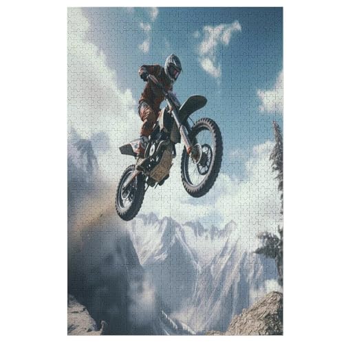 Motocross Holzpuzzle 1000 Teile Klassische Puzzles Erwachsene Kinder Puzzle DIY Kit Holzspielzeug Einzigartiges Geschenk 78×53cm Motocross Holzpuzzle 1000 Teile Klassische Puzzles Erwachsene Kinder Puzzle DIY Kit Holzspielzeug Einzigartiges Geschenk 78×53cm von HHXXXHH