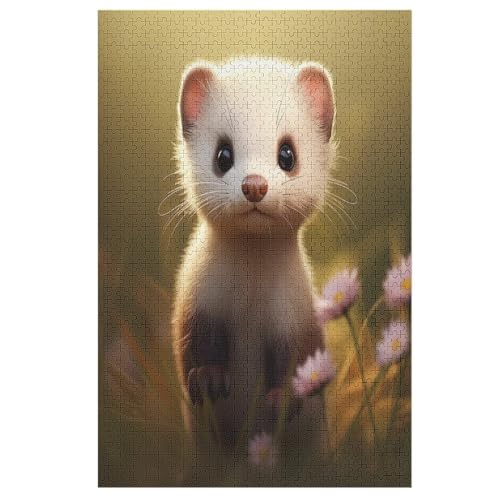 Nerz -Puzzle, 1000 Teile,Holzpuzzle Für Erwachsene Kinder, Lustiges Spielzeug, Denkspiel, Bildungsspiel, 78×53cm Nerz -Puzzle, 1000 Teile,Holzpuzzle Für Erwachsene Kinder, Lustiges Spielzeug, Denkspiel, Bildungsspiel, 78×53cm von HHXXXHH