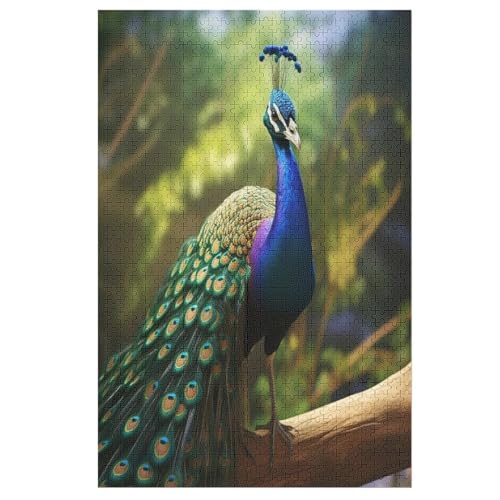 Pfau Holzpuzzle 1000 Teile Klassische Puzzles Erwachsene Kinder Puzzle DIY Kit Holzspielzeug Einzigartiges Geschenk 78×53cm Pfau Holzpuzzle 1000 Teile Klassische Puzzles Erwachsene Kinder Puzzle DIY Kit Holzspielzeug Einzigartiges Geschenk 78×53cm von HHXXXHH