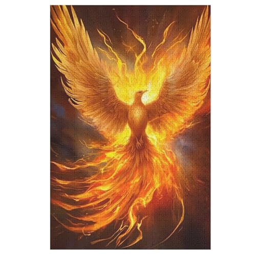 Phönix Puzzle 1000 Teile, Holzpuzzle Herausforderndes Geschicklichkeitsspiel Für Die Ganze Familie, Kinder Erwachsenenpuzzle Ab 12 Jahren 78×53cm Phönix Puzzle 1000 Teile, Holzpuzzle Herausforderndes Geschicklichkeitsspiel Für Die Ganze Familie, Kinder Erwachsenenpuzzle Ab 12 Jahren 78×53cm von HHXXXHH
