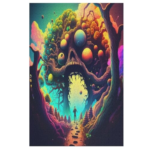 Psychedelisch Monster Holzpuzzle 1000 Teile Klassische Puzzles Erwachsene Kinder Puzzle DIY Kit Holzspielzeug Einzigartiges Geschenk 78×53cm Psychedelisch Monster Holzpuzzle 1000 Teile Klassische Puzzles Erwachsene Kinder Puzzle DIY Kit Holzspielzeug Einzigartiges Geschenk 78×53cm von HHXXXHH