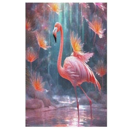 Puzzle Flamingo, 1000 Puzzleteile Für Kinder, Holzpuzzles, Geeignet Für Erwachsene Lernspiel, 78×53cm Puzzle Flamingo, 1000 Puzzleteile Für Kinder, Holzpuzzles, Geeignet Für Erwachsene Lernspiel, 78×53cm von HHXXXHH