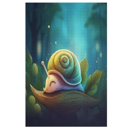 Puzzle Schnecken, 1000 Puzzleteile Für Kinder, Holzpuzzles, Geeignet Für Erwachsene Lernspiel, 78×53cm von HHXXXHH