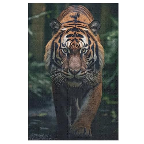 Puzzle Tiger, 1000 Puzzleteile Für Kinder, Holzpuzzles, Geeignet Für Erwachsene Lernspiel, 78×53cm von HHXXXHH