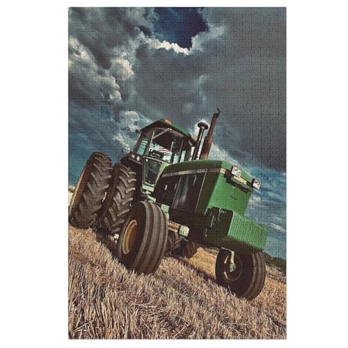 Puzzle Traktor, 1000 Puzzleteile Für Kinder, Holzpuzzles, Geeignet Für Erwachsene Lernspiel, 78×53cm von HHXXXHH