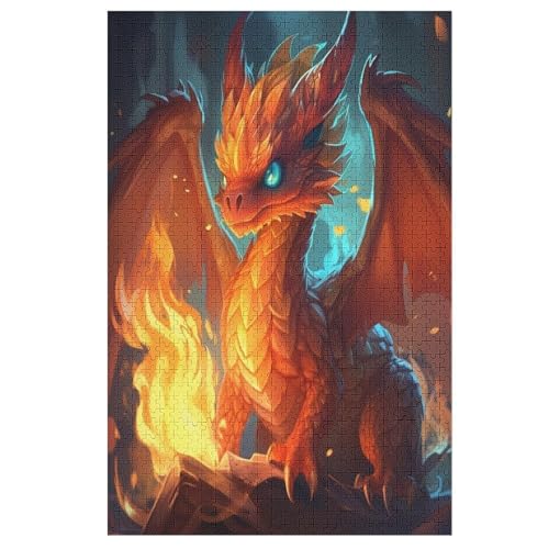 Puzzles Drache, 1000 Teile, Puzzle Aus Holz Für Erwachsene Und Kinder Ab 12 Jahren, Lernspielzeug 78×53cm Puzzles Drache, 1000 Teile, Puzzle Aus Holz Für Erwachsene Und Kinder Ab 12 Jahren, Lernspielzeug 78×53cm von HHXXXHH