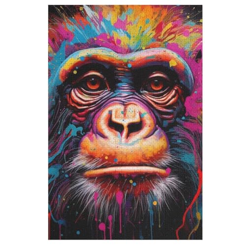 Puzzles Für Erwachsene, 1000 Teile, AFFE, Kreative Holzpuzzles, Praktisches Spiel, Familiendekoration 78×53cm Puzzles Für Erwachsene, 1000 Teile, AFFE, Kreative Holzpuzzles, Praktisches Spiel, Familiendekoration 78×53cm von HHXXXHH