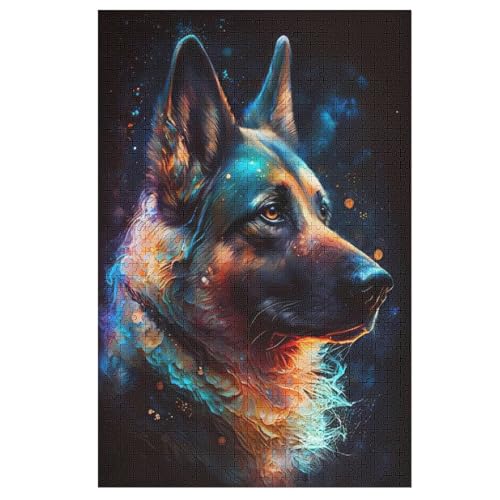 Puzzles Für Erwachsene, 1000 Teile, Deutscher Schäferhund, Kreative Holzpuzzles, Praktisches Spiel, Familiendekoration 78×53cm Puzzles Für Erwachsene, 1000 Teile, Deutscher Schäferhund, Kreative Holzpuzzles, Praktisches Spiel, Familiendekoration 78×53cm von HHXXXHH