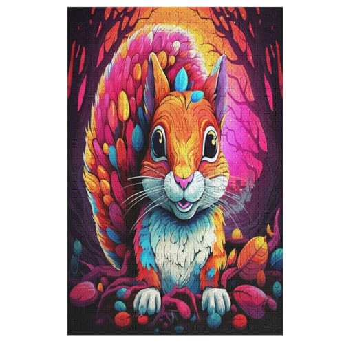 Puzzles Für Erwachsene, 1000 Teile, Eichhörnchen, Kreative Holzpuzzles, Praktisches Spiel, Familiendekoration 78×53cm Puzzles Für Erwachsene, 1000 Teile, Eichhörnchen, Kreative Holzpuzzles, Praktisches Spiel, Familiendekoration 78×53cm von HHXXXHH