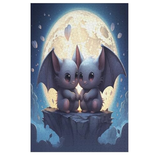 Puzzles Für Erwachsene, 1000 Teile, Fledermaus, Kreative Holzpuzzles, Praktisches Spiel, Familiendekoration 78×53cm Puzzles Für Erwachsene, 1000 Teile, Fledermaus, Kreative Holzpuzzles, Praktisches Spiel, Familiendekoration 78×53cm von HHXXXHH