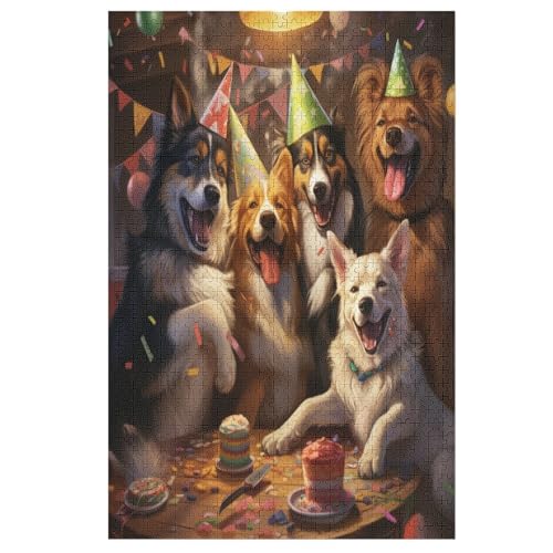 Puzzles Für Erwachsene, 1000 Teile, Süßer Hund, Kreative Holzpuzzles, Praktisches Spiel, Familiendekoration 78×53cm Puzzles Für Erwachsene, 1000 Teile, Süßer Hund, Kreative Holzpuzzles, Praktisches Spiel, Familiendekoration 78×53cm von HHXXXHH
