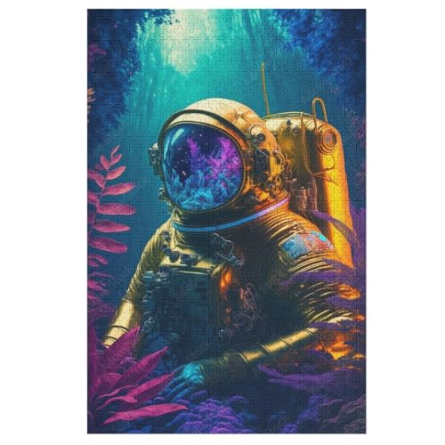 Puzzles Für Erwachsene, 1000 Teile, Wasserwelt im Weltraum, Kreative Holzpuzzles, Praktisches Spiel, Familiendekoration 78×53cm Puzzles Für Erwachsene, 1000 Teile, Wasserwelt im Weltraum, Kreative Holzpuzzles, Praktisches Spiel, Familiendekoration 78×53cm von HHXXXHH