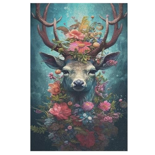 Puzzles Für Erwachsene, Hirsch Puzzle, 1000 Teile, Kreatives, Geistiges Spielzeug, Kinder, Montagespiele 78×53cm Puzzles Für Erwachsene, Hirsch Puzzle, 1000 Teile, Kreatives, Geistiges Spielzeug, Kinder, Montagespiele 78×53cm von HHXXXHH