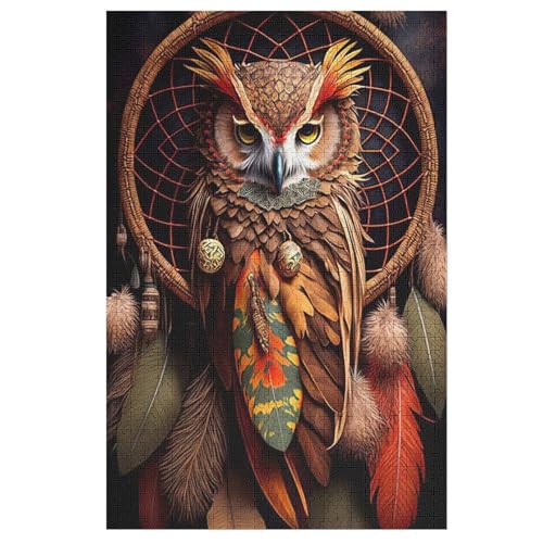 Puzzles Für Erwachsene Eule,1000-teilige Puzzle Für Kinder Ab 12 Jahren, Holzpuzzles Für Die Heimdekoration, 78×53cm Puzzles Für Erwachsene Eule,1000-teilige Puzzle Für Kinder Ab 12 Jahren, Holzpuzzles Für Die Heimdekoration, 78×53cm von HHXXXHH