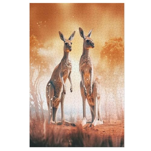Puzzles Für Erwachsene Känguru,1000-teilige Puzzle Für Kinder Ab 12 Jahren, Holzpuzzles Für Die Heimdekoration, 78×53cm Puzzles Für Erwachsene Känguru,1000-teilige Puzzle Für Kinder Ab 12 Jahren, Holzpuzzles Für Die Heimdekoration, 78×53cm von HHXXXHH