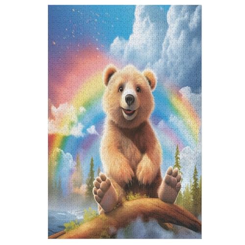 Puzzles Für Erwachsene Süßer Bär,1000-teilige Puzzle Für Kinder Ab 12 Jahren, Holzpuzzles Für Die Heimdekoration, 78×53cm Puzzles Für Erwachsene Süßer Bär,1000-teilige Puzzle Für Kinder Ab 12 Jahren, Holzpuzzles Für Die Heimdekoration, 78×53cm von HHXXXHH