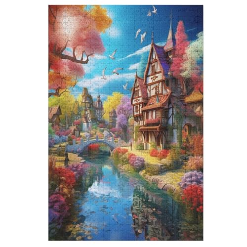 Puzzles Paradies, 1000 Teile, Puzzle Aus Holz Für Erwachsene Und Kinder Ab 12 Jahren, Lernspielzeug 78×53cm Puzzles Paradies, 1000 Teile, Puzzle Aus Holz Für Erwachsene Und Kinder Ab 12 Jahren, Lernspielzeug 78×53cm von HHXXXHH