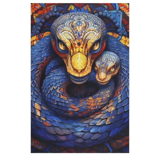 Puzzles Schlange, 1000 Teile, Puzzle Aus Holz Für Erwachsene Und Kinder Ab 12 Jahren, Lernspielzeug 78×53cm Puzzles Schlange, 1000 Teile, Puzzle Aus Holz Für Erwachsene Und Kinder Ab 12 Jahren, Lernspielzeug 78×53cm von HHXXXHH