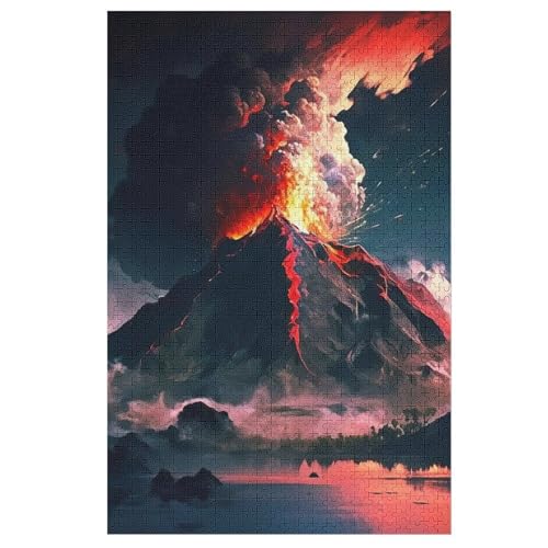Puzzles Vulkan, 1000 Teile, Puzzle Aus Holz Für Erwachsene Und Kinder Ab 12 Jahren, Lernspielzeug 78×53cm Puzzles Vulkan, 1000 Teile, Puzzle Aus Holz Für Erwachsene Und Kinder Ab 12 Jahren, Lernspielzeug 78×53cm von HHXXXHH