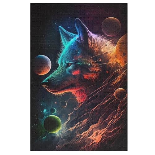 Puzzles Wolf, 1000-teiliges Holzpuzzle Für Erwachsene Und Kinder Ab 12 Jahren. Tolles Geschenk Für Erwachsene 78×53cm Puzzles Wolf, 1000-teiliges Holzpuzzle Für Erwachsene Und Kinder Ab 12 Jahren. Tolles Geschenk Für Erwachsene 78×53cm von HHXXXHH