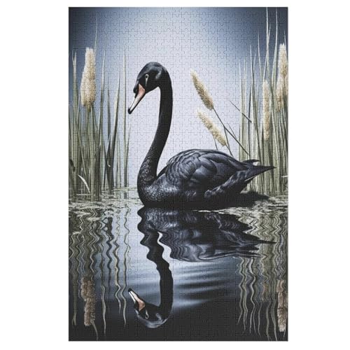 Schwan Holzpuzzle - Puzzle Für Erwachsene, 1000-teilige Puzzles Für Teenager Und Kinder, Herausfordernde Spiele 78×53cm Schwan Holzpuzzle - Puzzle Für Erwachsene, 1000-teilige Puzzles Für Teenager Und Kinder, Herausfordernde Spiele 78×53cm von HHXXXHH
