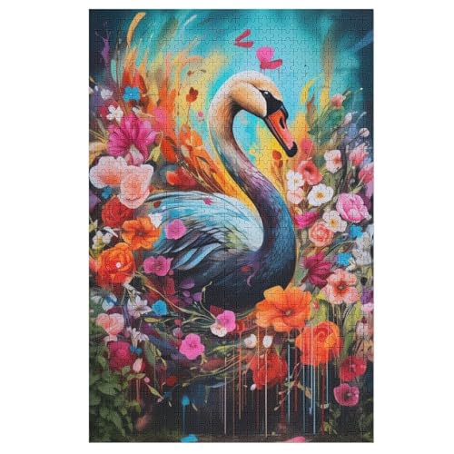 Schwan Puzzle 1000 Teile, Holzpuzzle Herausforderndes Geschicklichkeitsspiel Für Die Ganze Familie, Kinder Erwachsenenpuzzle Ab 12 Jahren 78×53cm Schwan Puzzle 1000 Teile, Holzpuzzle Herausforderndes Geschicklichkeitsspiel Für Die Ganze Familie, Kinder Erwachsenenpuzzle Ab 12 Jahren 78×53cm von HHXXXHH