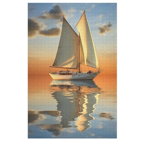 Segelboot Puzzle 1000 Teile, Holzpuzzle Herausforderndes Geschicklichkeitsspiel Für Die Ganze Familie, Kinder Erwachsenenpuzzle Ab 12 Jahren 78×53cm Segelboot Puzzle 1000 Teile, Holzpuzzle Herausforderndes Geschicklichkeitsspiel Für Die Ganze Familie, Kinder Erwachsenenpuzzle Ab 12 Jahren 78×53cm von HHXXXHH