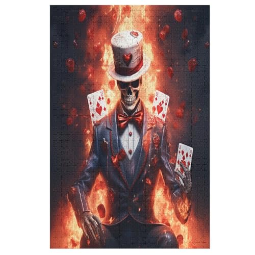 Skelett-Magier Puzzles 1000 Teile Erwachsener Kniffel Spaß Für Die Ganze Familie, Holzpuzzle Kinder Erwachsene, Impossible Puzzle Schwer 78×53cm Skelett-Magier Puzzles 1000 Teile Erwachsener Kniffel Spaß Für Die Ganze Familie, Holzpuzzle Kinder Erwachsene, Impossible Puzzle Schwer 78×53cm von HHXXXHH