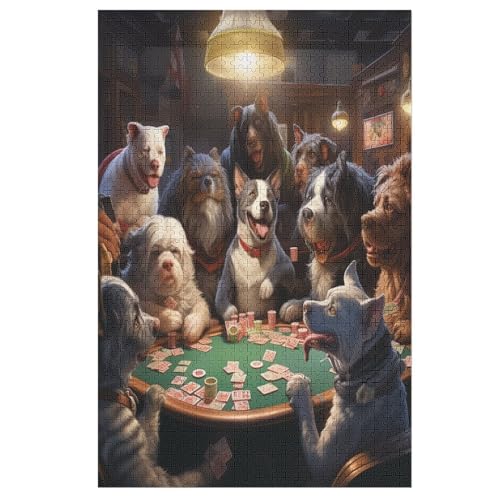 Süßer Hund Holzpuzzle - 1000 Teiliges Jigsaw Knobelspiel - Puzzle Für Erwachsene & Kinder - Outdoor & Reisespielzeug 78×53cm Süßer Hund Holzpuzzle - 1000 Teiliges Jigsaw Knobelspiel - Puzzle Für Erwachsene & Kinder - Outdoor & Reisespielzeug 78×53cm von HHXXXHH