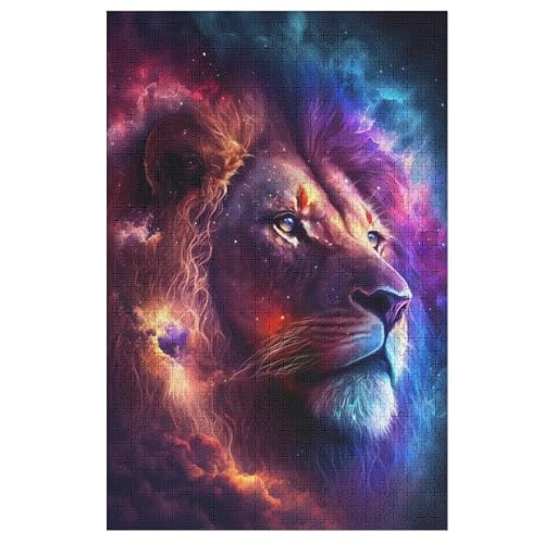Tier Löwe Puzzle 1000 Teile, Holzpuzzle Herausforderndes Geschicklichkeitsspiel Für Die Ganze Familie, Kinder Erwachsenenpuzzle Ab 12 Jahren 78×53cm Tier Löwe Puzzle 1000 Teile, Holzpuzzle Herausforderndes Geschicklichkeitsspiel Für Die Ganze Familie, Kinder Erwachsenenpuzzle Ab 12 Jahren 78×53cm von HHXXXHH